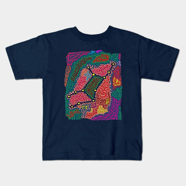 Constellation Virgo Kids T-Shirt by NightserFineArts